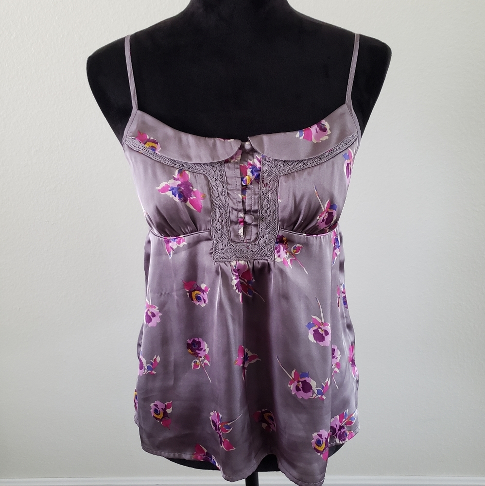 B2G1 American Eagle Silky Floral Babydoll Tank